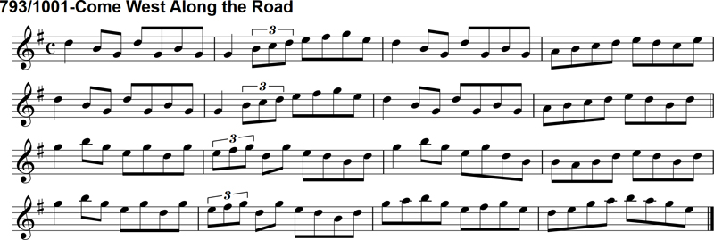 Reel: Come West Along the Road