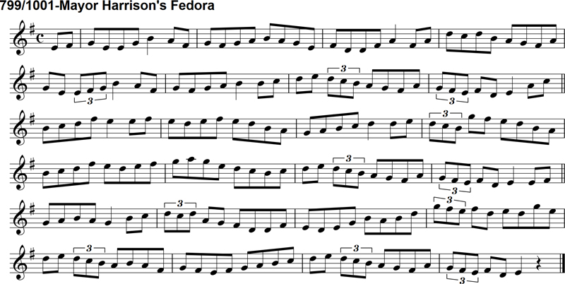 Reel: Mayor Harrison's Fedora