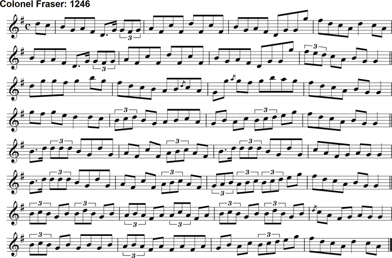 Reel: Colonel Fraser