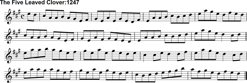 Reel: The Five Leaved Clover