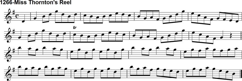 Reel: Miss Thornton's Reel