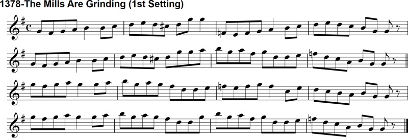 Reel: The Mills Are Grinding - 1st Setting