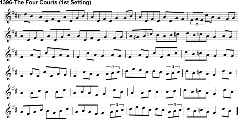 Reel: The Four Courts - 1st Setting