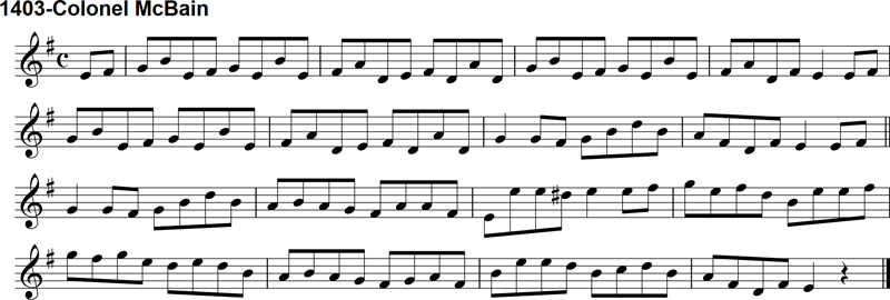 Reel: Colonel McBain