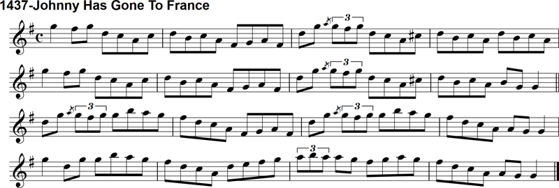 Reel: Johnny Has Gone to France